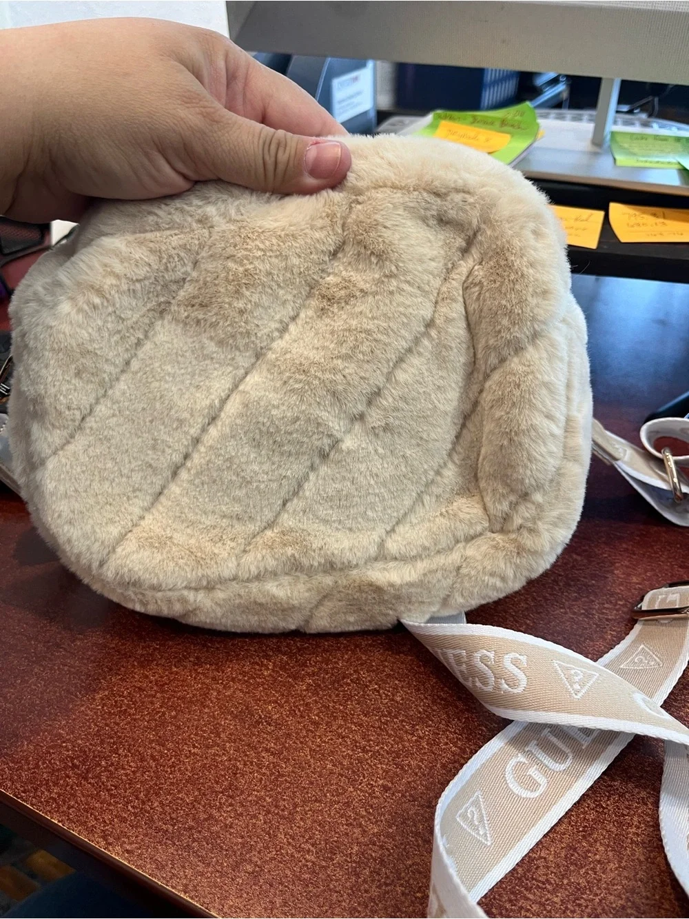 Guess Fluffy Crossbody Bag